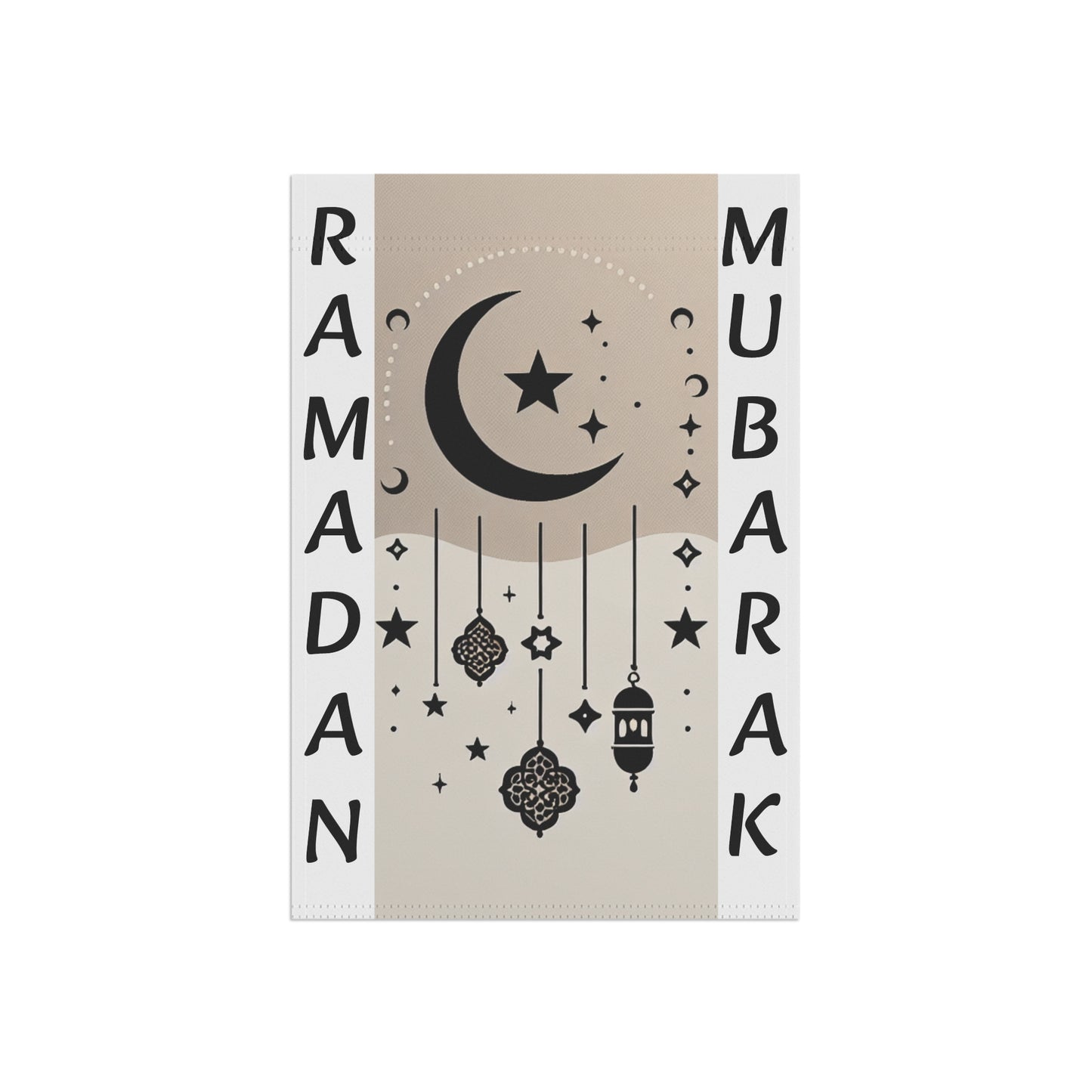 Garden Banner Ramadan Mubarak Minimalist Design