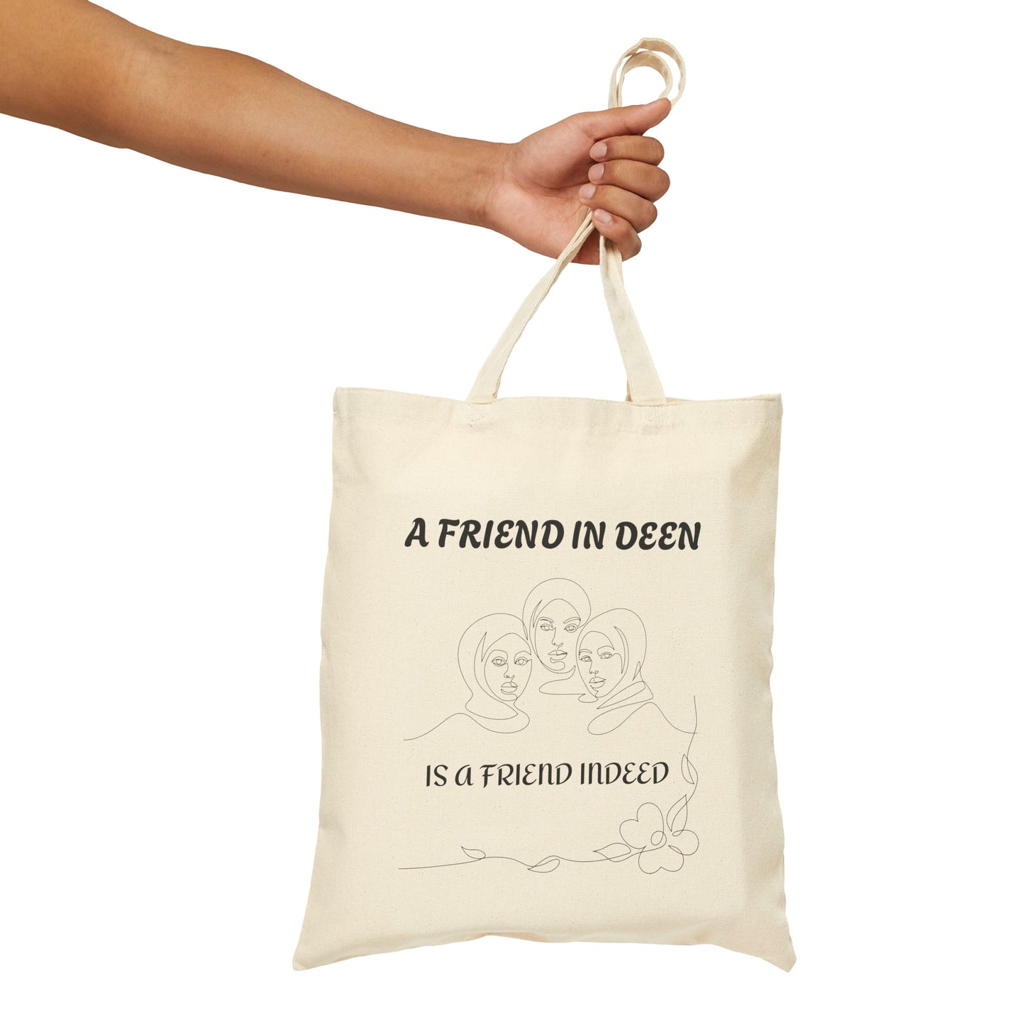 Canvas Tote - Minimalist Muslim Friends Design