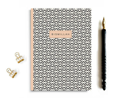 Bismillah Notebook, A5 Geometric Islamic Journal Planner  -