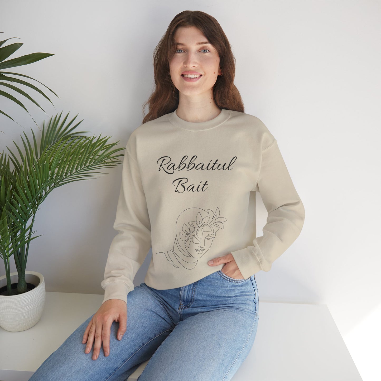 Islamic Sweatshirt Rabbaitul Bait (Queen of her home)