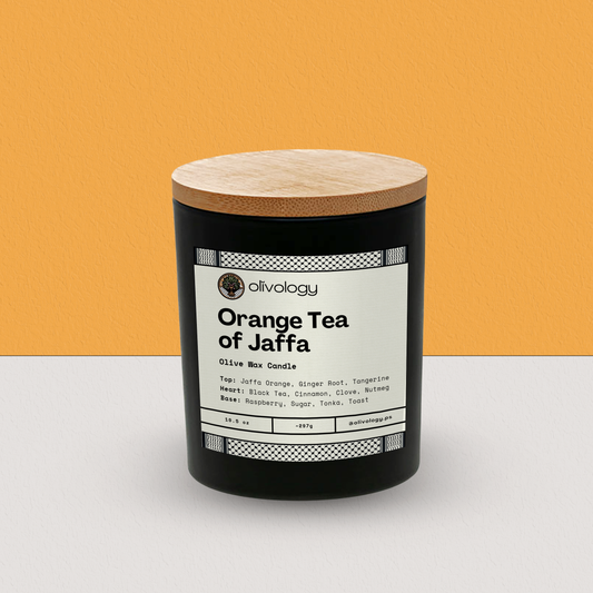 Orange Tea of Jaffa — Handmade Olive Wax Candle