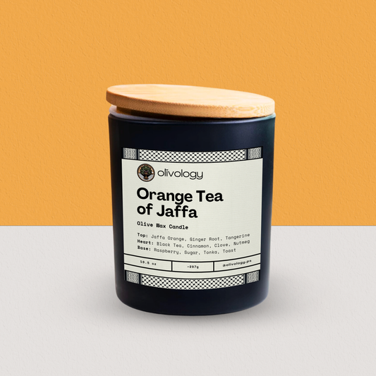 Orange Tea of Jaffa — Handmade Olive Wax Candle